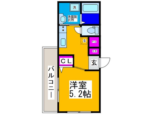 ヴェッセル背戸口の物件間取画像